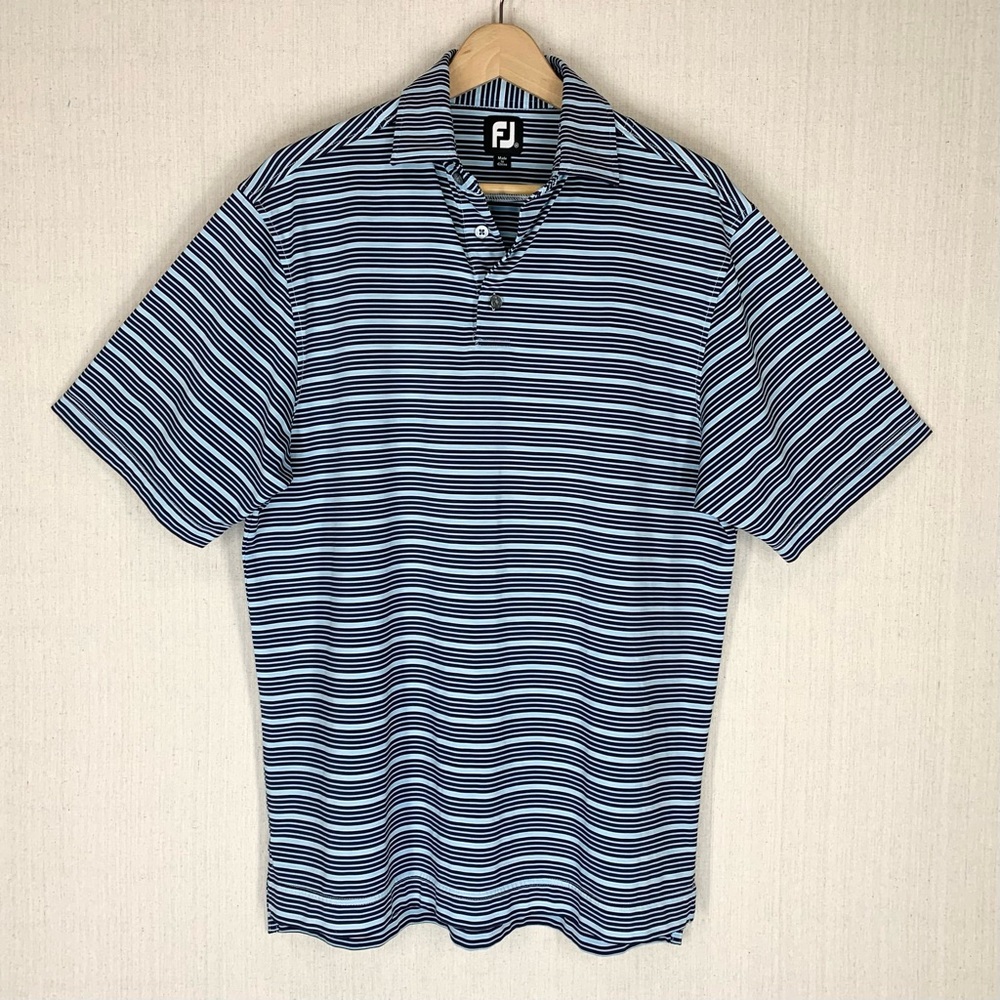 FootJoy~Men’s Striped Performance Golf‎ Polo~Sz M